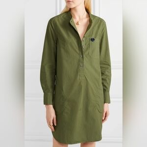 Alex Mill Garment Dyed Utility Popover Poplin Shirt Dress